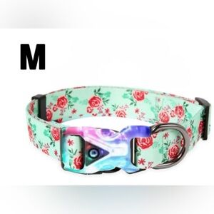 LED Dog Collar Night Safety Light Up Lovely Rose Xtra Batteries Included Med NWT